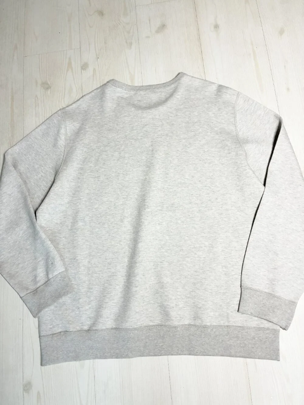 Polo Ralph Lauren Men's XXL Grey Double-Knit Embossed Logo Crewneck Sweatshirt